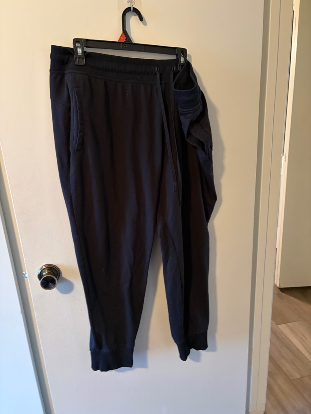 Black Men's Jogger Sweatpants by Black - Slim Rib Cuff